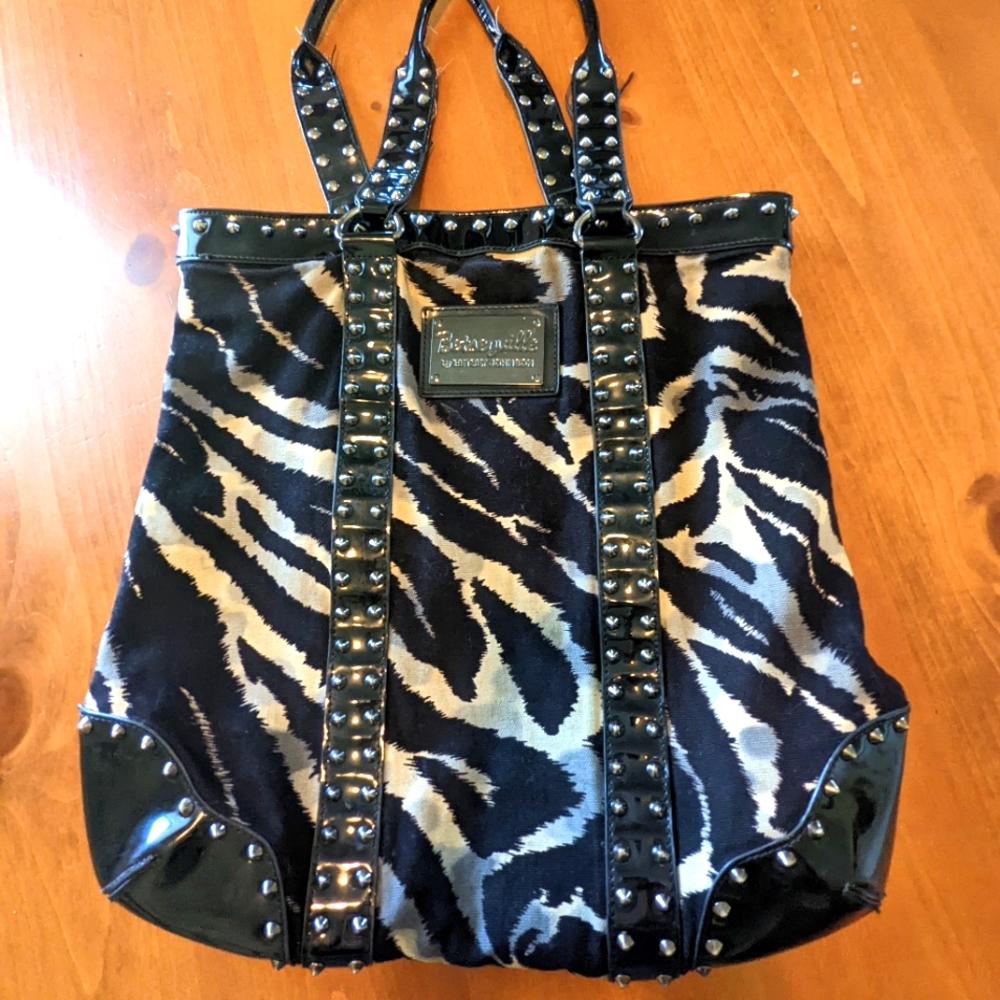Black and white zebra Better Johnson Purse